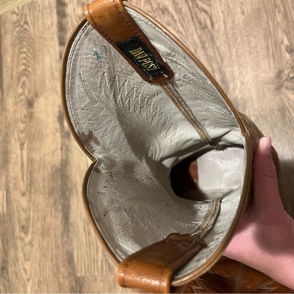 Vintage Dan Post Leather Cowboy Boots Women’s size 8.5 - Picture 8 of 9